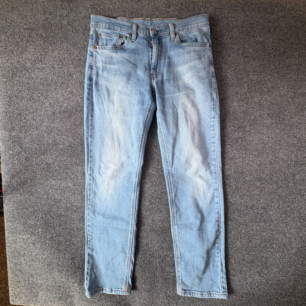 Levi's 541 Athletic Taper Jeans Mens 34x29.5 Blue Light Wash Denim Low Rise